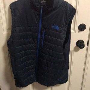 Navy down vest